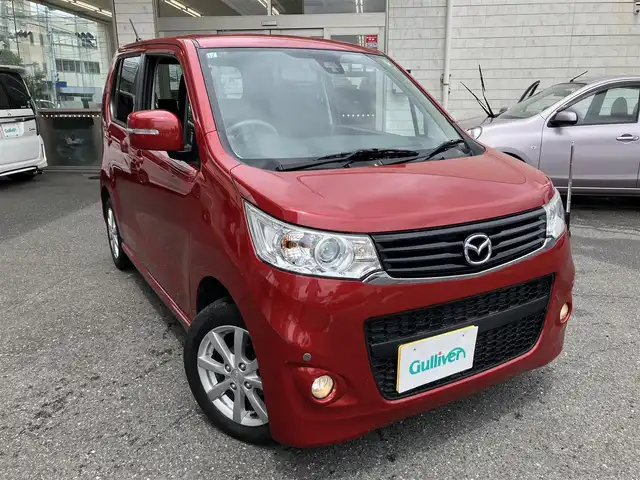 マツダ フレア カスタムスタイル XS 埼玉県 2013(平25)年 1.3万km フェニックスレッドP ワンオーナー/バックカメラ/前後コーナーセンサー/社外ナビ・オーディオ（KENWOOD）/（地デジTV/BT/CD/DVD/FM/AM）/衝突被害軽減ブレーキ/アイドリングストップ/オートライト/フォグライト/プッシュスタート/電動格納ミラー/スマートキー（スペアキーあり）/車両取説、ナビ取説あり/純正フロアマット