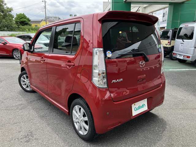 マツダ フレア カスタムスタイル XS 埼玉県 2013(平25)年 1.3万km フェニックスレッドP ワンオーナー/バックカメラ/前後コーナーセンサー/社外ナビ・オーディオ（KENWOOD）/（地デジTV/BT/CD/DVD/FM/AM）/衝突被害軽減ブレーキ/アイドリングストップ/オートライト/フォグライト/プッシュスタート/電動格納ミラー/スマートキー（スペアキーあり）/車両取説、ナビ取説あり/純正フロアマット