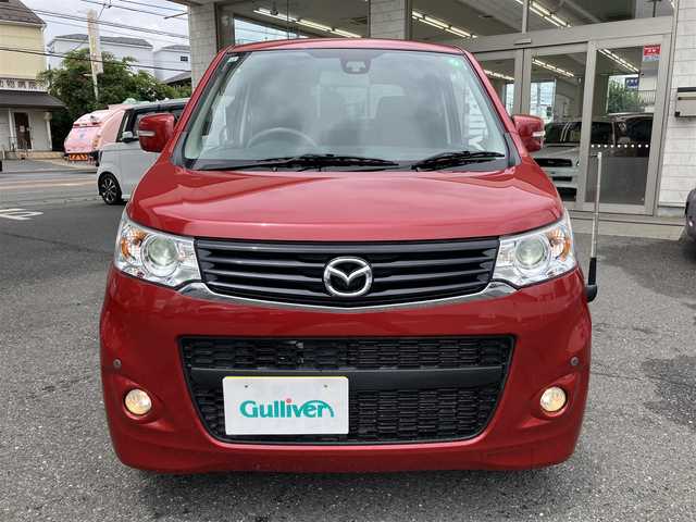 マツダ フレア カスタムスタイル XS 埼玉県 2013(平25)年 1.3万km フェニックスレッドP ワンオーナー/バックカメラ/前後コーナーセンサー/社外ナビ・オーディオ（KENWOOD）/（地デジTV/BT/CD/DVD/FM/AM）/衝突被害軽減ブレーキ/アイドリングストップ/オートライト/フォグライト/プッシュスタート/電動格納ミラー/スマートキー（スペアキーあり）/車両取説、ナビ取説あり/純正フロアマット