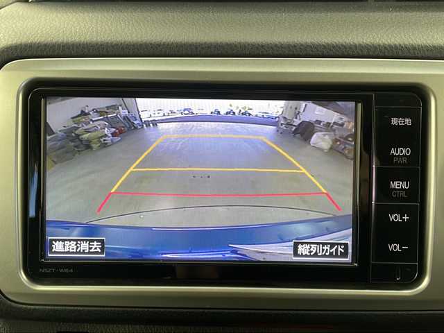トヨタ ヴィッツ U 栃木県 2015(平27)年 5.5万km コバルトブルーメタリック 禁煙車/シートヒーター/純正ナビ/(CD/DVD/TV/BT/AM/FM)/社外ドラレコ/アイドリングストップ/ナノイー付きオートエアコン　/オートライト/プッシュスタート/スマートキー/革巻きステアリング/ステアリングスイッチ/電動格納ミラー