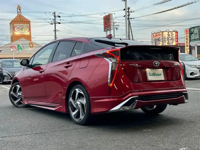 トヨタ プリウス A ツーリングセレクション 静岡県 2016(平28)年 8.5万km エモーショナルレッド 純正SD９インチナビ/Bluetooth/CD/DVD/USB/AUX/HDMI/ETC/バックカメラ/フルセグ/パーキングアシスト/シートヒーターD＋N/クルーズコントロール追従有/モデリスタホイール/AC100V/フロントフォグランプ/ヘッドアップディスプレイ