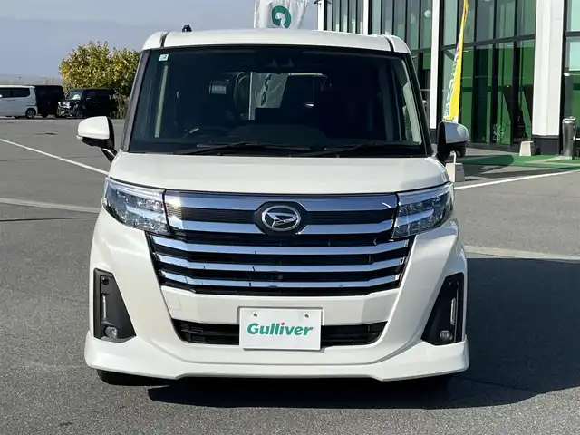 ダイハツ トール カスタムG ターボ 宮城県 2025(令7)年 0.5万km パールホワイトⅢ 純正9インチディスプレイオーディオ/(TV/BT/AppleCarPlay/AndroidAuto)/レーダークルーズコントロール/アラウンドビューモニター/前後コーナーセンサー/衝突軽減システム/レーンキープアシスト/両側パワースライドドア/後席サンシェード/LEDヘッドライト/純正15インチAW/保証書/取り扱い説明書/スペアキーX1