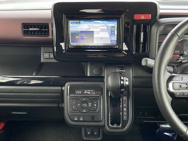 スズキ スペーシア カスタム HYBRID XS 山口県 2025(令7)年 1.3万km ブルーイッシュブラックパール3 社外メモリナビ【MDV-D310】/・ワンセグテレビ/・Bluetooth/・AM/FM/CD/DVD/・AUX/・USB／iPod/・SMART USEN/バックカメラ/ドライブレコーダー/両側パワースライドドア/スマートキー/プッシュスタート/電動パーキングブレーキ/ヘッドアップディスプレイ/シートヒーター（運転席＋助手席）/ステアリングヒーター/シガーソケット/USB入力端子×２/サーキュレーター/デュアルセンサーブレーキサポートII/・誤発進抑制機能/・後方誤発進抑制機能/・低速時ブレーキサポート/・パーキングセンサー/・車線逸脱警報機能/・車線逸脱抑制機能/・ふらつき警報機能/・発進お知らせ機能/・標識認識機能/・ヘッドアップディスプレイ/・アダプティブクルーズコントロール/・車線維持支援機能/純正15インチAW