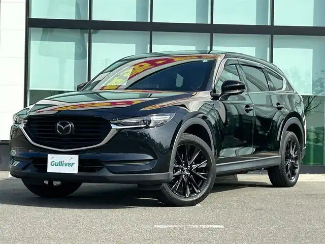 マツダ ＣＸ－８ 25S ブラックトーンED 和歌山県 2021(令3)年 3.6万km ジェットブラックマイカ 【純正12.3インチナビ/全方位カメラ/衝突軽減ブレーキ/レーダークルコン/前後コーナーセンサー/ブラインドスポットモニター/オートライト/ETC/ヘッドアップディスプレイ/電動リアゲート/シートヒーター/パワーシート/ステアリングヒーター/ステアリングリモコン/オートホールド/ドアバイザー/プッシュスタート