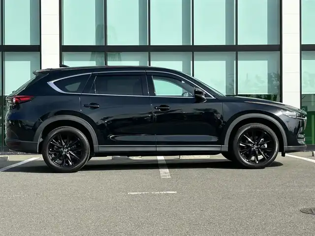 マツダ ＣＸ－８ 25S ブラックトーンED 和歌山県 2021(令3)年 3.6万km ジェットブラックマイカ 【純正12.3インチナビ/全方位カメラ/衝突軽減ブレーキ/レーダークルコン/前後コーナーセンサー/ブラインドスポットモニター/オートライト/ETC/ヘッドアップディスプレイ/電動リアゲート/シートヒーター/パワーシート/ステアリングヒーター/ステアリングリモコン/オートホールド/ドアバイザー/プッシュスタート