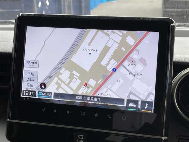 スズキ スペーシア ギア HYBRID XZターボ 滋賀県 2022(令4)年 3.2万km クールカーキパールメタリック/ガンメタリック2トーン 純正9型ナビ/【Bluetooth/USB/AppleCarPlay/AndroidoAuto/フルセグTV】/全方位カメラ/パドルシフト/シートヒーター/追従クルーズコントロール/ステアリングリモコン/スマートキー/純正１４AW/ルーフレール/ビルトインETC