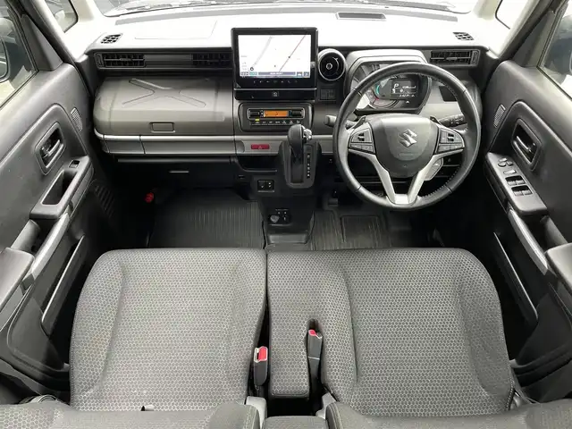 スズキ スペーシア ギア HYBRID XZターボ 滋賀県 2022(令4)年 3.2万km クールカーキパールメタリック/ガンメタリック2トーン 純正9型ナビ/【Bluetooth/USB/AppleCarPlay/AndroidoAuto/フルセグTV】/全方位カメラ/パドルシフト/シートヒーター/追従クルーズコントロール/ステアリングリモコン/スマートキー/純正１４AW/ルーフレール/ビルトインETC