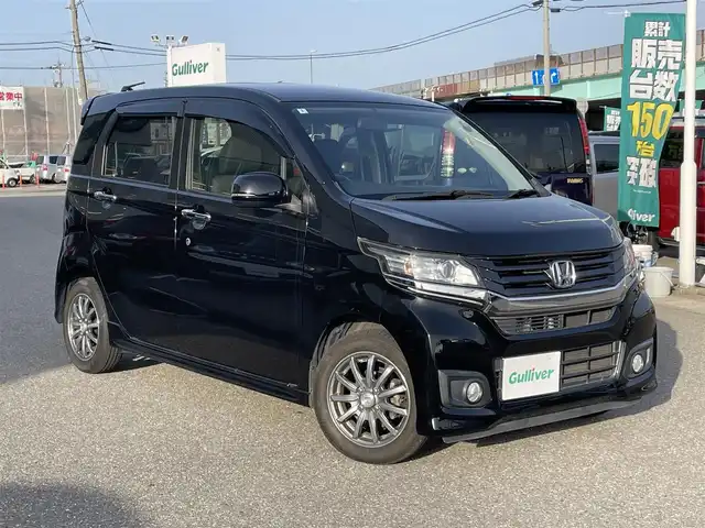 ホンダ Ｎ ＷＧＮ カスタム G 石川県 2014(平26)年 5.1万km スマートブラック 社外メモリーナビ/社外CD/ワンセグTV/HIDヘッドライト/ETC/スマートキー/プッシュスタート/電動ミラー/ベンチシート/オートライト/バックカメラ/リヤスピーカー/オートエアコン