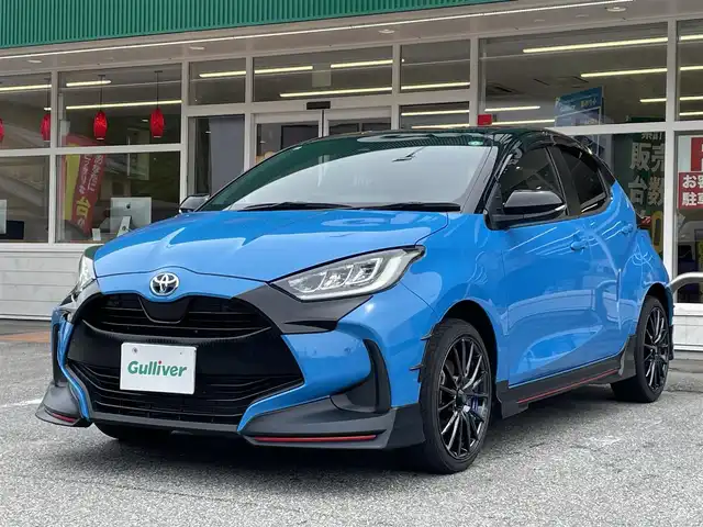 トヨタ ヤリス ハイブリッド Z 岐阜県 2021(令3)年 2.4万km ブラック/シアンメタリック 純正メモリナビ/AM FM BT USB/バックカメラ/追従式クルーズコントロール/前後コーナーセンサー/前後ドライブレコーダー/純正フロアマット/フルエアロ/純正フロアマット/オートライト/ウインカーミラー/LEDライト