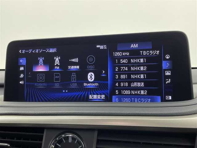 レクサス ＲＸ 450h Fスポーツ 宮城県 2022(令4)年 4.5万km ホワイトノーヴァガラスフレーク パノラマルーフ/4WD/純正ナビ/(AM/FM/CD/DVD/SD/USB/BT/AUX/Miracast/フルセグTV)/フロントサイドバックカメラ/ETC2.0/前方ドライブレコーダー/ブラインドスポットモニター/ヘッドアップディスプレイ/レザーシート/パワーシート/シートメモリー/シートヒーター/エアシート/ステアリングヒーター/パドルシフト/電動チルト＆テレスコピックステアリング/プッシュスタート/スマートキー/スペアキー/オートライト/オートマチックハイビーム/三眼LEDヘッドライト/ドアバイザー/純正フロアマット/純正20インチアルミホイール