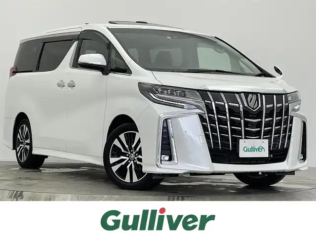 トヨタ アルファード S Cパッケージ 宮城県 2023(令5)年 3.1万km ホワイトパールクリスタルシャイン ツインムーンルーフ　/デジタルインナーミラー　/純正ＤＡナビ　/ＣＤ／ＤＶＤプレーヤー　/フルセグＴＶ　/TVキャンセラー/ＢＳＭ　/ＲＣＴＡ　/追従クルーズコントロール/プリクラッシュセーフティ/レーントレーシングアシスト/オートマチックハイビーム/クリアランスソナー　/パワーバックドア　/前後ドライブレコーダー/ビルトインETC/シートヒーター/ベンチレーション/メモリ機能付パワーシート/AC100Vアクセサリコンセント/三眼フルＬＥＤヘッドランプ/シーケンシャルターンランプ/純正18インチAW/禁煙車