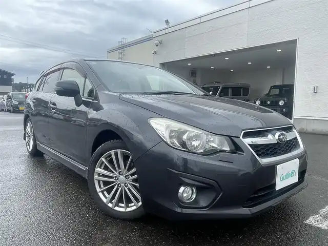 スバル インプレッサ スポーツ 2．0i－S アイサイト 石川県 2013(平25)年 8万km ダークグレーメタリック 社外メモリーナビ/社外CD/DVD/BT/地デジ/バックカメラ/ドラレコ/純正17インチアルミ/サイドバイザー/スペアキー/保証書・取説