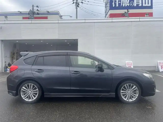 スバル インプレッサ スポーツ 2．0i－S アイサイト 石川県 2013(平25)年 8万km ダークグレーメタリック 社外メモリーナビ/社外CD/DVD/BT/地デジ/バックカメラ/ドラレコ/純正17インチアルミ/サイドバイザー/スペアキー/保証書・取説