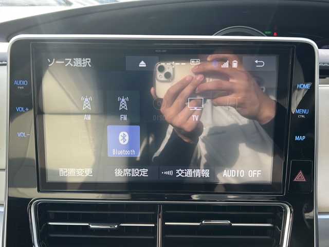 トヨタ エスティマ ハイブリッド アエラス スマート 沖縄県 2018(平30)年 4.5万km ブラック 純正ナビ　/（ＡＭ／ＦＭ／ＣＤ／ＤＶＤ／ＢＴ）　/フルセグＴＶ　/バックモニター　/後席モニター　/パワーシート　/シートヒーター　/エアシート　/レーンキープ　/衝突軽減　/ＥＴＣ　/クルーズコントロール/スマートキー/オートライト/オットマン/横滑り防止/LEDヘッドライト/純正フロアマット/ドラレコ