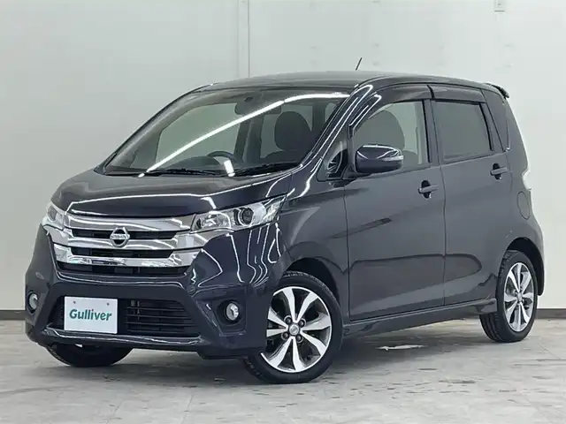 日産 デイズ ハイウェイスターG 道央・札幌 2014(平26)年 1.7万km プレミアムパープルP /4WD//純正ナビ/（CD/DVD/BT/SD/ラジオ/フルセグ）//寒冷地仕様//バックカメラ//全周囲モニター//アイドリングストップ//オートライト//フォグランプ//オートエアコン//純正エンジンスターター //シートヒーター（運転席）//プッシュスタート//電動格納ミラー