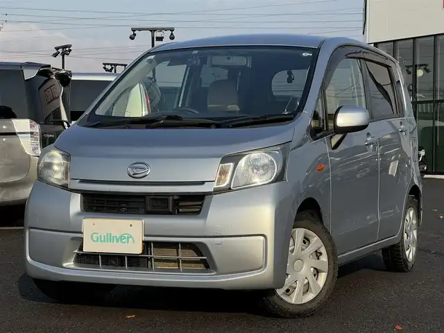 ダイハツ ムーヴ L SA 道央・札幌 2013(平25)年 8.6万km ブライトシルバーメタリック ４WD/純正オーディオ/AM/FM/CD/AUX/衝突被害軽減ブレーキ/横滑り防止装置/ドライブレコーダー/アイドリングストップ/リモコンキー/ハロゲンヘッドライト/ヘッドライトレベライザー/電動格納ミラー/純正フロアマット/ドアバイザー/スペアキー