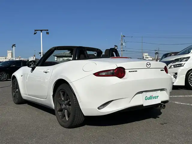 マツダ ロードスター S スペシャルパッケージ 長崎県 2015(平27)年 6.2万km アークティックホワイト 純正ナビ（AM/FM/フルセグ/BT/DISC)/サンルーフ/ETC/アイドリングストップ/LEDヘッドライト/純正フロアマット/純正16インチアルミホイール/保証書/取扱説明書