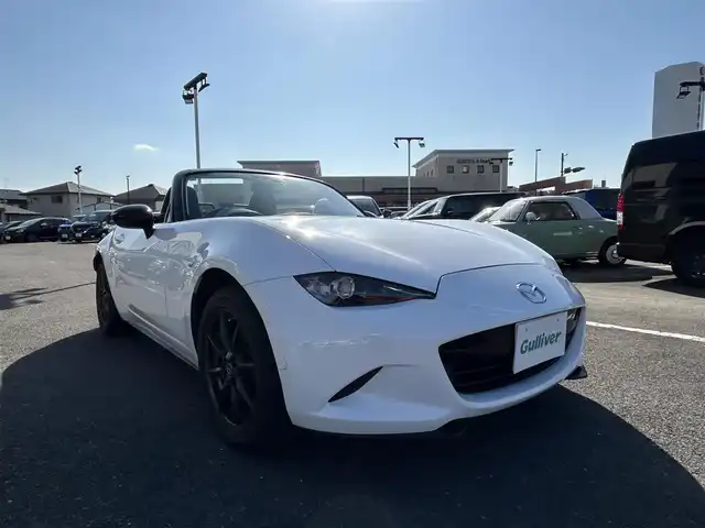 マツダ ロードスター S スペシャルパッケージ 長崎県 2015(平27)年 6.2万km アークティックホワイト 純正ナビ（AM/FM/フルセグ/BT/DISC)/サンルーフ/ETC/アイドリングストップ/LEDヘッドライト/純正フロアマット/純正16インチアルミホイール/保証書/取扱説明書