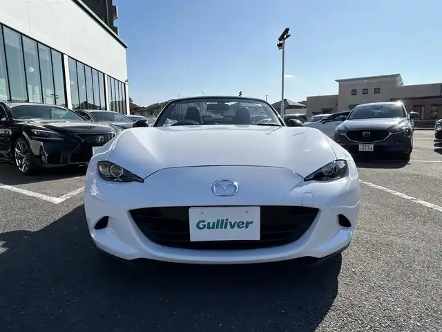 マツダ ロードスター S スペシャルパッケージ 長崎県 2015(平27)年 6.2万km アークティックホワイト 純正ナビ（AM/FM/フルセグ/BT/DISC)/サンルーフ/ETC/アイドリングストップ/LEDヘッドライト/純正フロアマット/純正16インチアルミホイール/保証書/取扱説明書