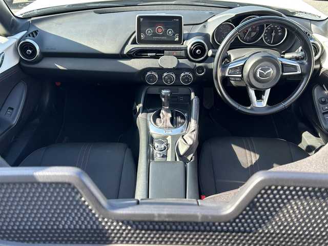 マツダ ロードスター S スペシャルパッケージ 長崎県 2015(平27)年 6.2万km アークティックホワイト 純正ナビ（AM/FM/フルセグ/BT/DISC)/サンルーフ/ETC/アイドリングストップ/LEDヘッドライト/純正フロアマット/純正16インチアルミホイール/保証書/取扱説明書