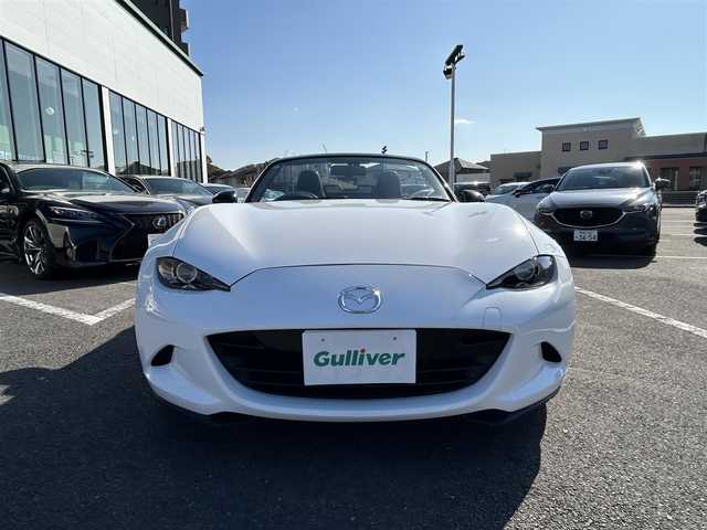 マツダ ロードスター S スペシャルパッケージ 長崎県 2015(平27)年 6.2万km アークティックホワイト 純正ナビ（AM/FM/フルセグ/BT/DISC)/サンルーフ/ETC/アイドリングストップ/LEDヘッドライト/純正フロアマット/純正16インチアルミホイール/保証書/取扱説明書