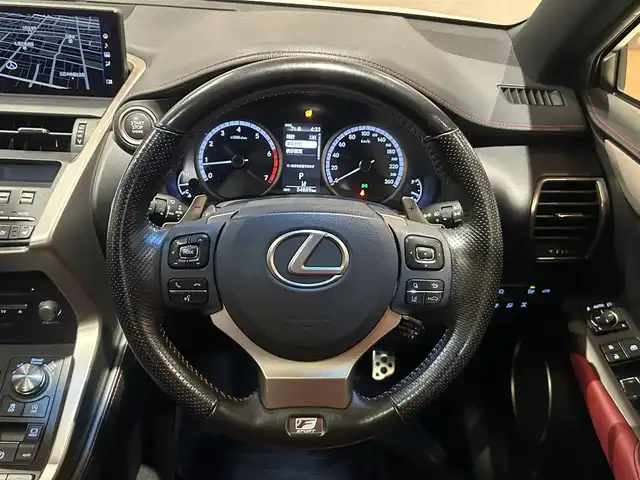 レクサス ＮＸ 300 Fスポーツ 道央・札幌 2018(平30)年 5.5万km ホワイトノーヴァガラスフレーク ムーンルーフ/ルーフレール/三眼フルLEDヘッドランプ/パーキングサポートブレーキ/パノラミックビューモニター/フロントスポイラー(社外)/LexusSafetySystem＋/Fスポーツ専用スポーツシート/シートヒーター/シートベンチレーション/ステアリングヒーター/純正メモリナビ/フルセグTV/CD/DVD/SD/USB/Bluetooth/デジタルインナーミラー/パワーテールゲート