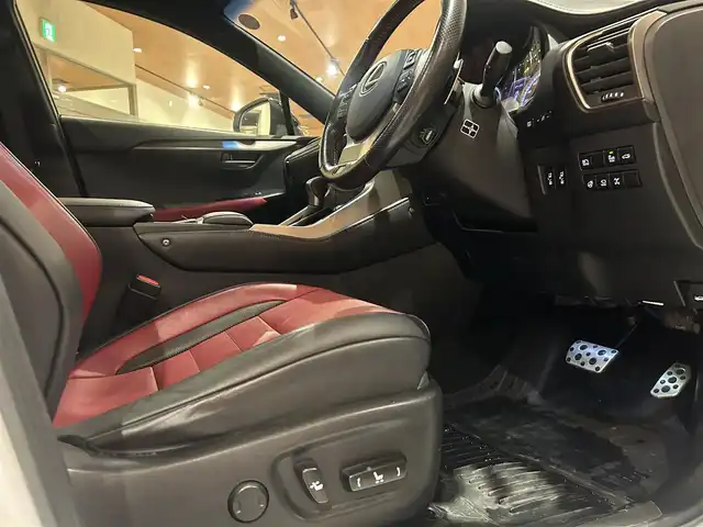 レクサス ＮＸ 300 Fスポーツ 道央・札幌 2018(平30)年 5.5万km ホワイトノーヴァガラスフレーク ムーンルーフ/ルーフレール/三眼フルLEDヘッドランプ/パーキングサポートブレーキ/パノラミックビューモニター/フロントスポイラー(社外)/LexusSafetySystem＋/Fスポーツ専用スポーツシート/シートヒーター/シートベンチレーション/ステアリングヒーター/純正メモリナビ/フルセグTV/CD/DVD/SD/USB/Bluetooth/デジタルインナーミラー/パワーテールゲート