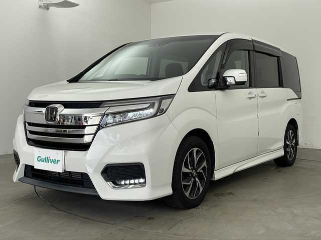 ホンダ ステップワゴン スパーダ ホンダセンシング 兵庫県 2018(平30)年 9.1万km プラチナホワイトパール ・純正9インチナビ/・CD・DVD・TV・SV・BT・USB・Apple　Carplay)/・衝突軽減ブレーキ/・アダプティブクルーズコントロール/・レーンキーピングアシスト/・標識認識機能/・先行者発進お知らせ/・ビルトインETC/・純正ドライブレコーダー/・パドルシフト/・2列目サンシェード/・ECON/・純正16インチホイール/・オートレベリングLEDヘッドライト/・プッシュスタート/・スマートキー/・スペアキー