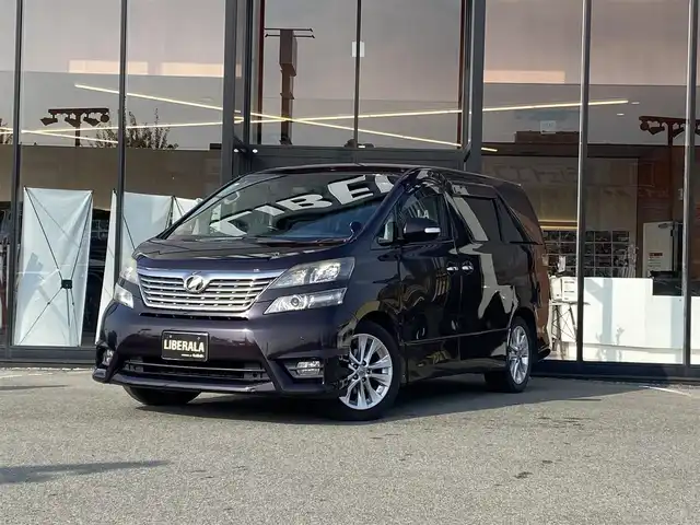 トヨタ ヴェルファイア 2．4Z 福岡県 2008(平20)年 19.6万km ボルドーマイカメタリック ・純正ナビ／ＡＵＸ／ＳＤ/・バックカメラ/・ワンセグテレビ/・ＥＴＣ/・純正１８ＡＷ/・取扱説明書/・保証書/・フリップダウンモニター