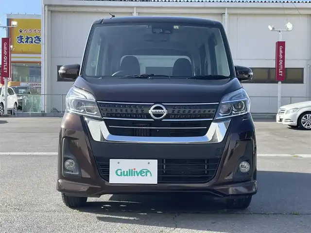 日産 デイズ ルークス ハイウェイスター Xターボ 群馬県 2018(平30)年 6.8万km モカブラウンP ナビ　/フルセグ・Ｂｌｕｅｔｏｏｔｈ・CD・DVD　/全周囲カメラ　/片側パワースライドドア　/衝突軽減ブレーキ　/ＥＴＣ　/アイドリングストップ　/純正フロアマット　/ステアリングスイッチ　/ＬＥＤライト　/オートライト　/純正マット