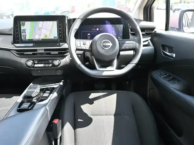 日産 ノート X 千葉県 2022(令4)年 2.3万km ピンク エマージェンシーブレーキ/9インチ純正メモリーナビ/地デジTV/【CD再生機能　Bluetooth接続】/ドライブレコーダー（DH5-D）/革巻きステアリング/ステアリングヒーター/ステアリングスイッチ/LEDヘッドライト/フォグライト/ウインカーミラー/コーナーセンサー/サイド/カーテンエアバッグ/インテリジェントキー