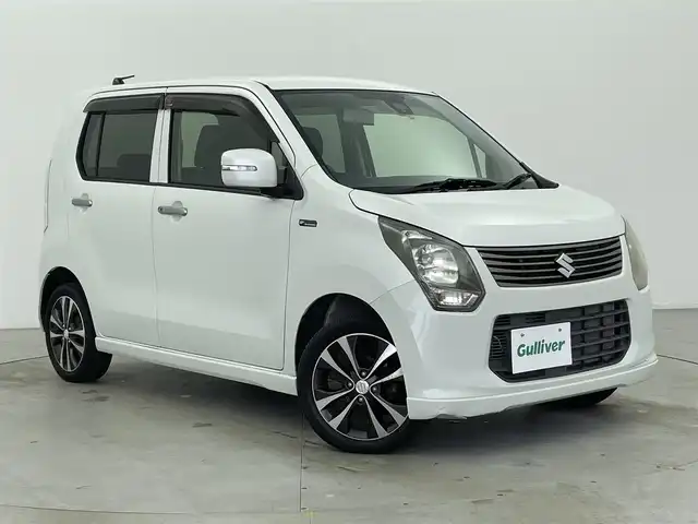 スズキ ワゴンＲ 20周年記念車 富山県 2014(平26)年 1.2万km パールホワイト 社外ナビ（AM/FM/DVD/ワンセグ）/D席シートヒーター/衝突被害軽減システム/横滑り防止装置/アイドリングストップ/オートキセノンライト/純正アルミホイール/社外フロアマット/革巻きステアリング/ステアリングスイッチ/スマートキー/スペアキー