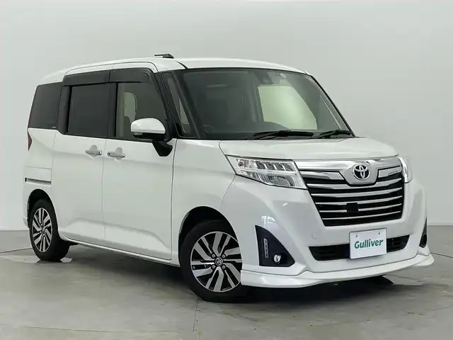 トヨタ ルーミー カスタムG S 富山県 2017(平29)年 6.6万km パールホワイトⅢ 純正ナビ/TV/CD/BT/バックカメラ/ETC/両側電動スライドドア/クルコン/LED/オートライト /セーフティセンス/コーナーセンサー/ドラレコ /スマートキー