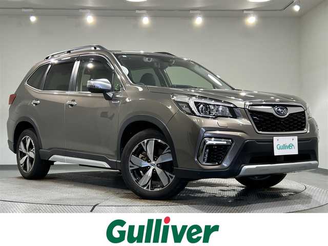 スバル フォレスター ハイブリッド アドバンス 愛知県 2019(平31)年 4.7万km セピアブロンズM 純正８インチナビ　/（Bluetooth/CD・DVD再生/SD/USB/フルセグTV/AUX/RADIO)/ＤＩＡＴＯＮＥサウンド　/黒レザーシート　/アイサイト　/　　-プリクラッシュブレーキ/　　-レーダークルーズコントロール　　/　　-車線逸脱抑制/　　-先行車発進お知らせ機能/シートヒーター　/ステアリングヒーター/メモリー機能付電動パワーシート/2列目電動格納シート/ビルトインＥＴＣ　/デジタルインナーミラー　/電動バックドア　/バックカメラ/サイドカメラ/スバルリヤビークルディテクション（ＢＳＭ）/LEDヘッドライト/LEDフォグランプ/ルーフレール