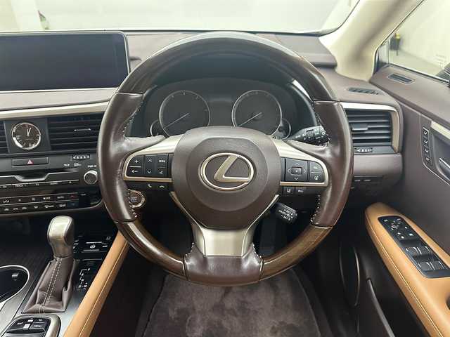 レクサス ＲＸ 200t バージョンL 兵庫県 2017(平29)年 7.6万km ソニッククォーツ 純正ナビ/フルセグ CD DVD BT MSV USB AUX/パノラミックビューモニター/クリアランスソナー/ドライブレコーダー/ビルトインETC/パワーバックドア/レーダークルーズコントロール/LDA/プリクラッシュセーフティー/BSM/HUD/レザーシート/全席シートヒーター/ベンチレーション/メモリーシート/LEDヘッドライト/オートライト/オートハイビーム/スマートキー