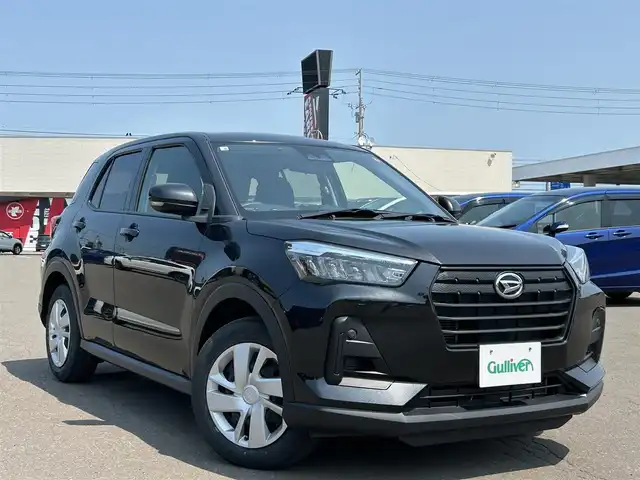 ダイハツ ロッキー L 道東・釧路十勝 2022(令4)年 0.2万km ブラックマイカメタリック 4WD/プッシュスタート/パワーステアリング/パワーウィンドウ/アイドリングストップ/スマートキー/社外SDナビ/（CD/DVD/BT/TV)/ETC/オートライト/ヒートシーター/(D＋N)/バックカメラ/電動化駆動ミラー/アイドリングストップ/横滑り防止装置/衝突軽減システム/LEDライト
