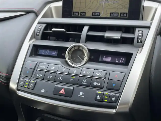 レクサス ＮＸ 200t Fスポーツ 佐賀県 2014(平26)年 7.5万km スターライトブラックガラスフレーク パノラマルーフ/黒革シート/純正ナビゲーション/・AM/FM/Bluetooth/CD/DVD/フルセグ/・バックカメラ/電動パーキングブレーキ/オートホールド機能/パワーバックドア/パワーシート/・シートヒーター「運転席/助手席」/・シートベンチレーション「運転席/助手席」/・シートメモリー/純正LEDヘッドライト/オートエアコン/オートライト/ETC/純正18インチアルミ/新車保証書/取扱説明書/プリクラッシュセーフティシステム（PCS）/・レーダークルーズコントロール/・レーンディパーチャーアラート（LDA）/・リヤクロストラフィックアラート（RCTA）/・SRSエアバッグ/・ABS＋VSC＋TRC/・タイヤ空気圧警告システム