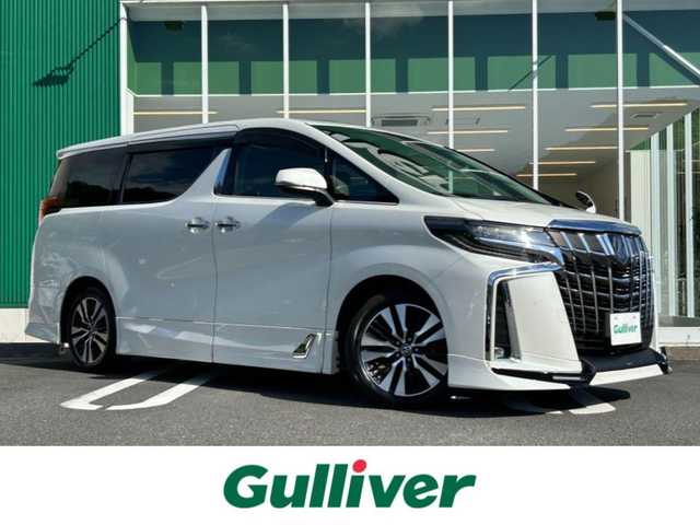 トヨタ アルファード S Cパッケージ 愛媛県 2020(令2)年 6.5万km ホワイトパールクリスタルシャイン 純正ディスプレイオーディオ（ナビ機能有）/・フルセグTV/・Bluetooth/・FM/AM/・CD/DVD/TRDエアロ/デジタルインナーミラー/Wムーンルーフ/3眼LEDヘッドライト/両側パワースライドドア/フリップダウンモニター/レーダークルーズコントロール/パワーバックドア/ブラインドスポットモニター/前席ヒートシーター　エアシート/パワーシート/メモリーシート/ステアリングヒーター