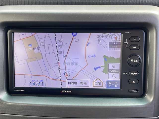 トヨタ ピクシススペース カスタム RS 千葉県 2014(平26)年 6.5万km ブラックマイカメタリック 登録時走行距離:64994km/ECLIPSE製ナビ/ワンセグTV/ターボ/アイドリングストップ/社外14インチアルミホイール/オートエアコン/スマートキ―/ETC/純正ホイール、タイヤ別積み