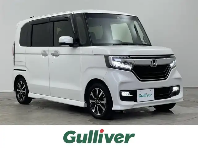 ホンダ Ｎ ＢＯＸ カスタム G L ホンダセンシング 埼玉県 2018(平30)年 4.6万km プラチナホワイトパール 純正ナビ/ CD DVD Bluetooth/バックカメラ/両側電動スライドドア/アダプティブクルーズコントロール/衝突軽減ブレーキ/レーンキープアシスト/革調シートカバー/LEDヘッドライト/コーナーセンサー/ドライブレコーダー/ビルトインETC/スマートキー