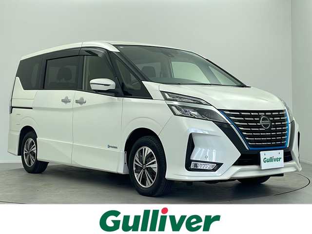 日産 セレナ e－パワー ハイウェイスター V 大阪府 2020(令2)年 4.8万km ブリリアントホワイトパール 純正10インチナビ/BT　フルセグTV　DVD再生機能付/アラウンドビューモニター/純正１１インチフリップダウンモニター/ETC/ドライブレコーダー前方のみ/プロパイロット/両側パワースライドドア/純正アルミホイール/純正フロアマット/シートバックテーブル/後席ロールサンシェード/オートライト/クルーズコントロール/BSM/衝突被害軽減システム