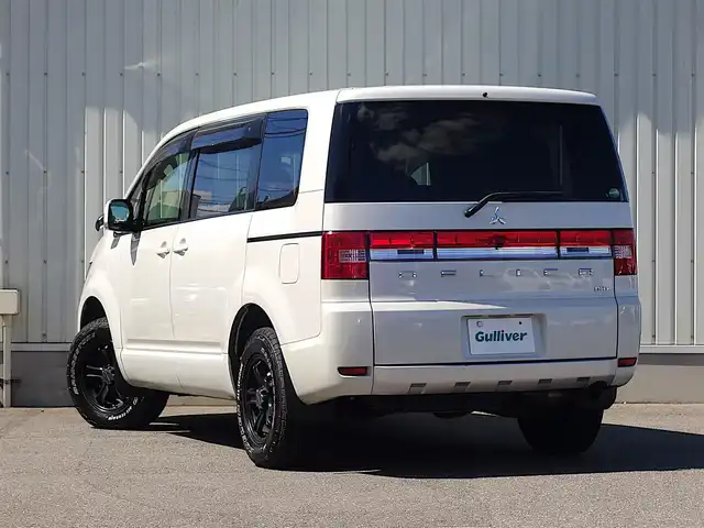 三菱 デリカＤ：５ D－Power package 山形県 2017(平29)年 7.2万km ウォームホワイトパール 4WD/メモリナビ/　　【CD ワンセグ USB】/バックカメラ/両側パワースライドドア/クルーズコントロール/HIDオートヘッドライト/シートヒーター/パドルシフト/IC付ターボ/電動格納ウィンカーミラー/フォグランプ/フロアマット/ドアバイザ―/スマートキー/ETC