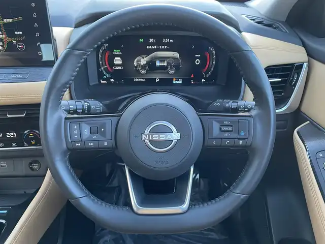 日産 エクストレイル G e－4ORCE 道南・函館 2023(令5)年 3.6万km ブリリアントホワイトパール/スーパーブラック 2トーン /純正メモリナビ//ドライブレコーダー//全周囲カメラ//デジタルインナーミラー//ＨＵＤ//クルーズコントロール//レーンキープアシスト//コーナーセンサー//パーキングアシスト//LEDヘッドライト//ルーフレール//ステアリングヒーター//シートヒーター//パワーシート//フロアマット//純正AW//ETC