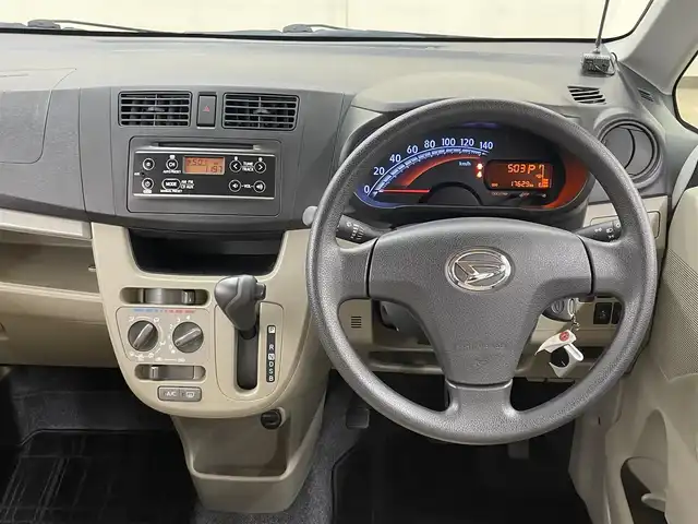 ダイハツ ムーヴ L SA 道央・札幌 2013(平25)年 1.8万km ライトローズマイカメタリック /4WD//純正オーディオ//社外エンジンスターター//アイドリングストップ//衝突被害軽減システム//横滑り防止機能//電動格納ミラー