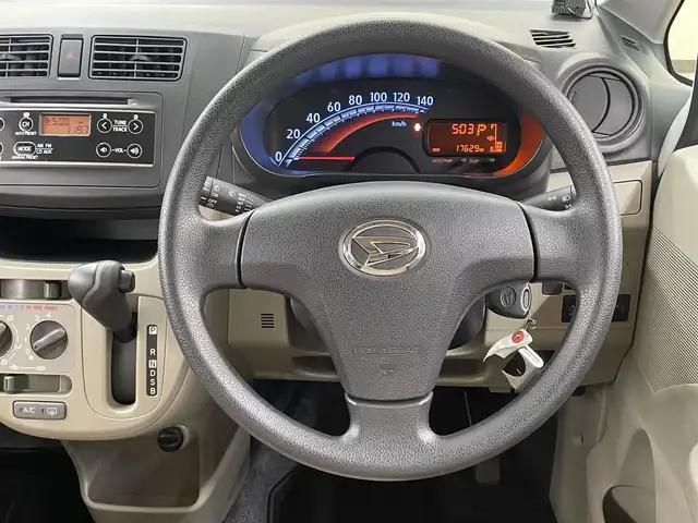 ダイハツ ムーヴ L SA 道央・札幌 2013(平25)年 1.8万km ライトローズマイカメタリック /4WD//純正オーディオ//社外エンジンスターター//アイドリングストップ//衝突被害軽減システム//横滑り防止機能//電動格納ミラー