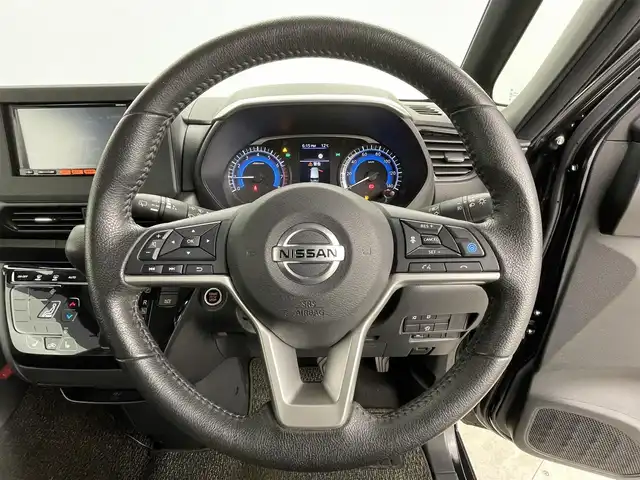 日産 ルークス HWS Gターボ プロパイロットED 群馬県 2021(令3)年 1.7万km ブラック 禁煙車 純正7インチワイドナビ アラウンドビューモニター プロパイロット　シートヒーター  前後ドライブレコーダー 純正アルミホイール ビルトインETC 両側パワースライド 純正フロアマット アイドリングストップ