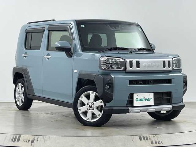 ダイハツ タフト G ターボ クロムベンチャー 埼玉県 2021(令3)年 2.4万km レイクブルーメタリック 純正ナビ/　(Bluetooth/HDMI/iPod/DVD/CD/FM/AM)/フルセグテレビ/アラウンドビューモニター/ETC/ドライブレコーダー/レーダークルーズコントロール/衝突被害軽減ブレーキ/車線逸脱警報/クリアランスソナー/シートヒーター/電子パーキングシステム/ブレーキホールド/プッシュスタート/純正フロアマット/純正15インチアルミホイール