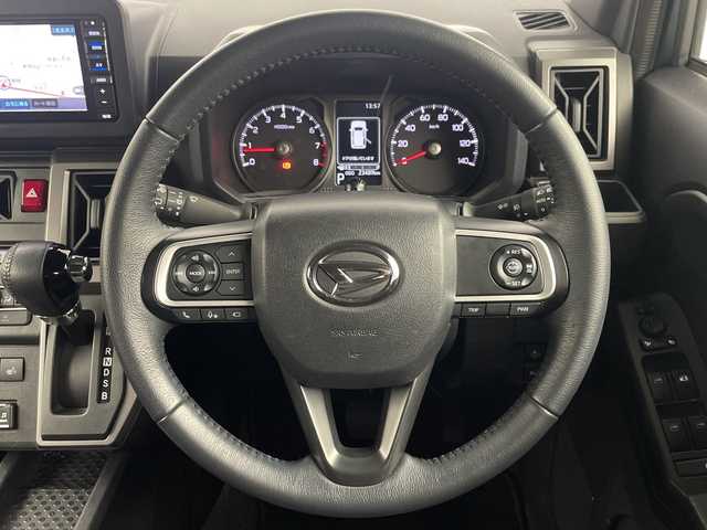 ダイハツ タフト G ターボ クロムベンチャー 埼玉県 2021(令3)年 2.4万km レイクブルーメタリック 純正ナビ/　(Bluetooth/HDMI/iPod/DVD/CD/FM/AM)/フルセグテレビ/アラウンドビューモニター/ETC/ドライブレコーダー/レーダークルーズコントロール/衝突被害軽減ブレーキ/車線逸脱警報/クリアランスソナー/シートヒーター/電子パーキングシステム/ブレーキホールド/プッシュスタート/純正フロアマット/純正15インチアルミホイール