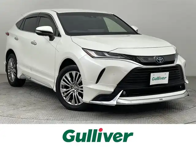 トヨタ ハリアー ハイブリッド Z レザーパッケージ 道央・札幌 2021(令3)年 3.6万km ホワイトパールクリスタルシャイン ・４WD/・モデリスタフルエアロ/・寒冷地仕様/・全方位カメラ/・１２．３インチ純正ディスプレイオーディオ/・ＪＢＬサウンド/・フルセグ＆ＢＴ＆Ｃａｒｐｌａｙ＆ＡｎｄｒｏｉｄＡｕｔｏ/・シートヒーター＆ベンチレーション/・ＥＴＣ２．０/・フロントLEDフォグランプ/・ステアリングヒーター/・アダプティブハイビーム/・前後コーナーセンサー/・BSM/・TSS/・PCS/・LKA/・RCTA/・カラーHUD/・デジタルインナーミラー/・オートブレーキホールド/・電動パーキングブレーキ/・パワーバックドア/・純正アルミホイール/・純正フロアマット