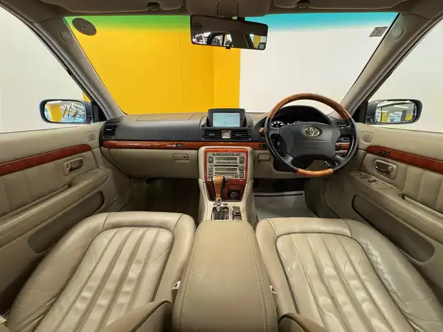 トヨタ オリジン 群馬県 2001(平13)年 8.2万km 瑞雲デミュアーブルーマイカメタリックモリブデン 純正メモリナビ/・DVD/CD/FM/AM/ETC/ベージュレザーシート/前席パワーシート/前席シートヒーター/シートメモリー/ウッドコンビステアリング/クルーズコントロール/純正15インチAW/専用アルミ車載/純正フロアマット/オートライト/フォグランプ/電動格納ウィンカーミラー/横滑り防止機能